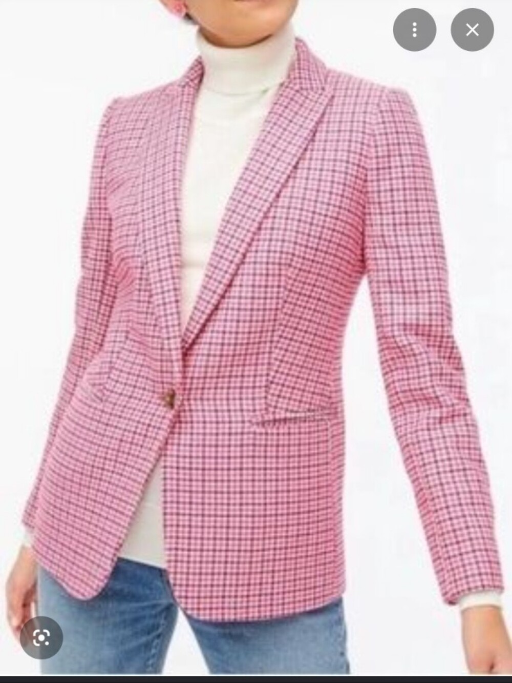 J. Crew Campbell Wool Blend Houndstooth Blazer